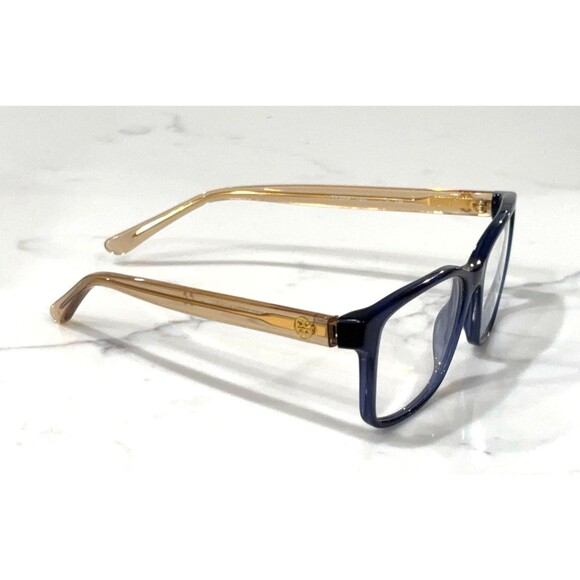 Tory Burch Eyeglasses TY 2064 Blue Clear Gold Yellow Frames Only - Picture 1 of 13